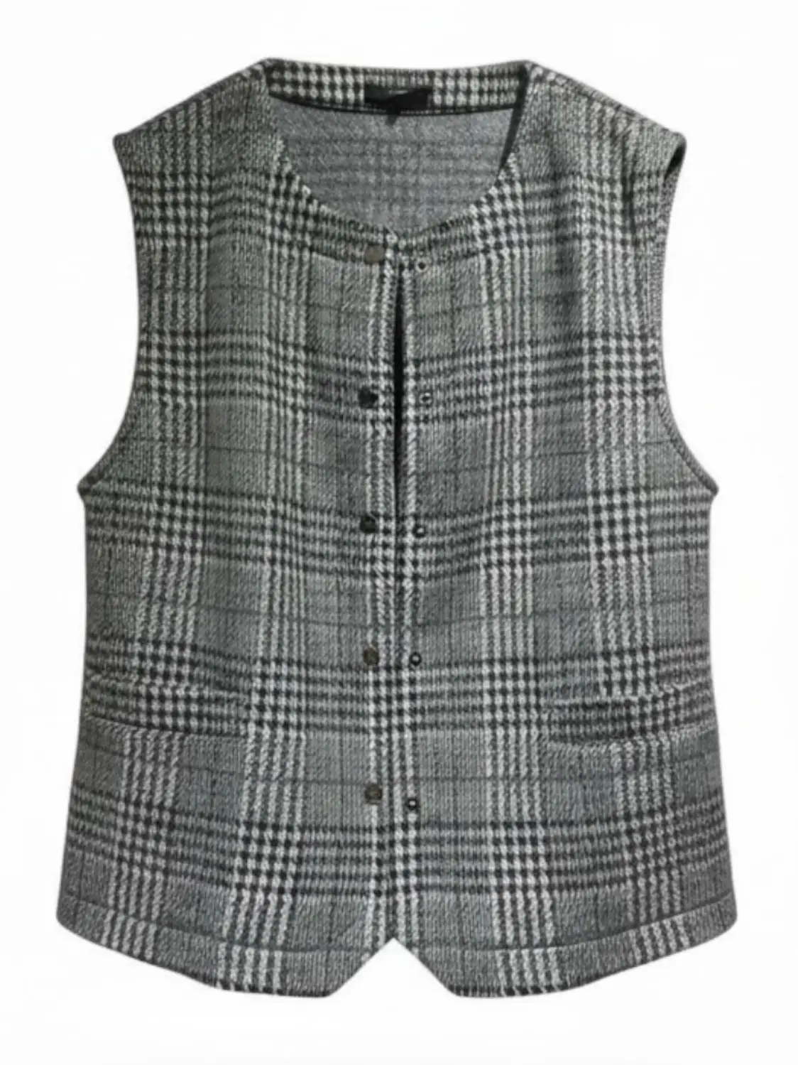 Chaleco Tweed Baviera gris